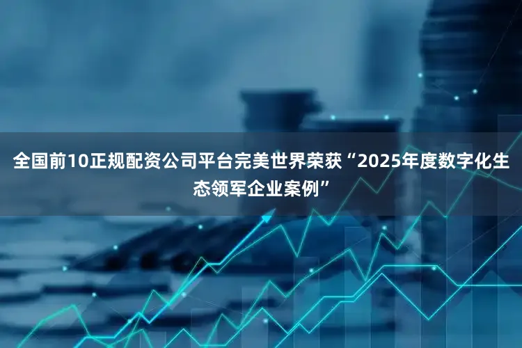 全国前10正规配资公司平台完美世界荣获“2025年度数字化生态领军企业案例”
